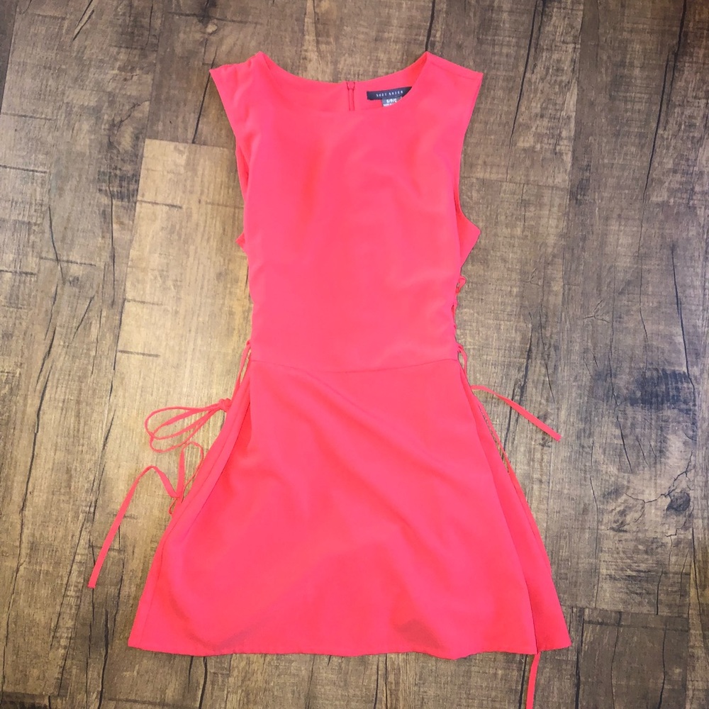 Pink Side Tie Dress Size S
